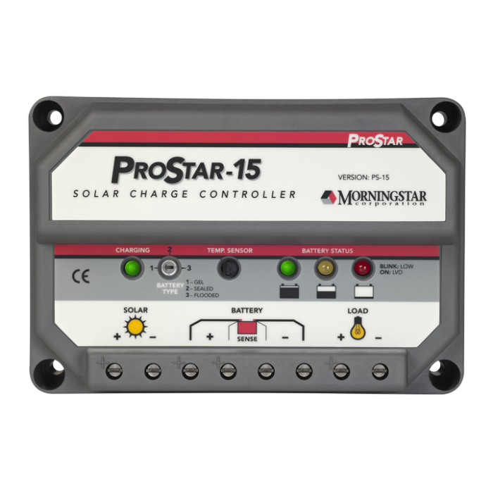 PROSTAR PS15 15A 12/24V 15A Load Circuit, Metered